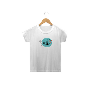 Nome do produtoCamiseta Go Vegan - Prato com tomatinhos. Tam: 2 ao 14.