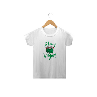 Nome do produtoCamiseta Stay vegan. Tam: 2 ao 14.