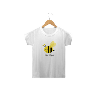 Camiseta Bee Vegan. Tam: 2 ao 14.