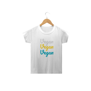 Nome do produtoCamiseta Vegan Vegan Vegan. Tam: 2 ao 14.