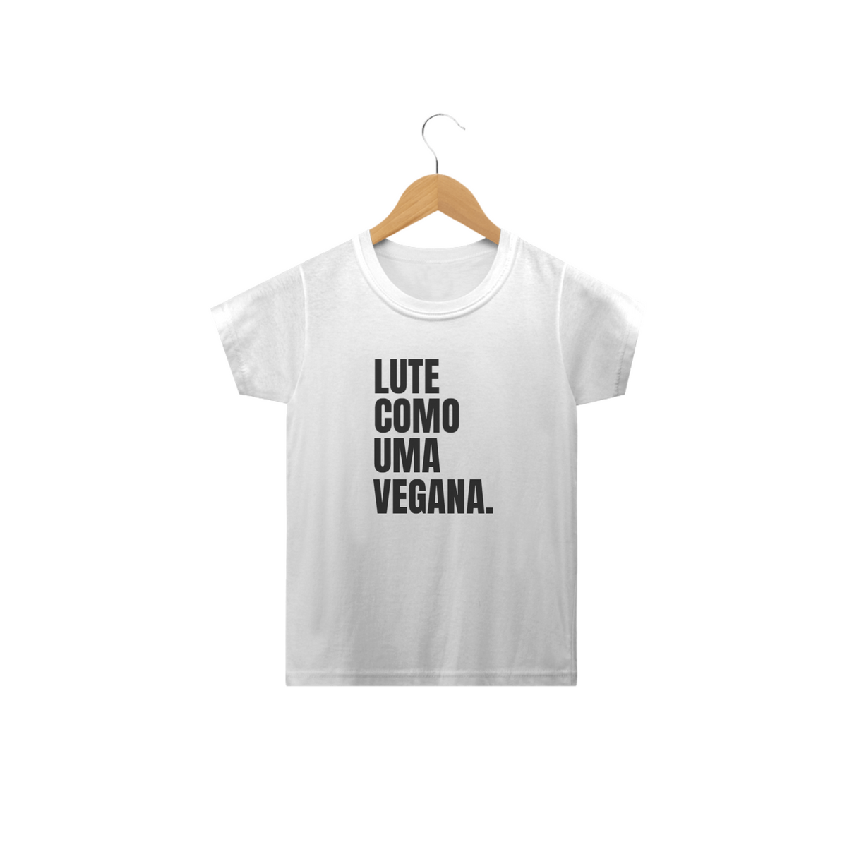 Nome do produtoCamiseta Lute como uma Vegana. Tam: 2 ao 14.