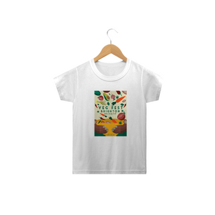 Nome do produtoCamiseta Veg Fest Brighton. Tam: 2 a 14.