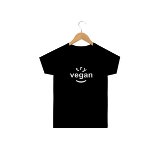 Camiseta Try Vegan. Tam: 2 ao 14.