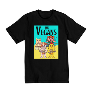 Nome do produtoCamiseta The Vegans. Tam: 2, 4, 6 e 8.