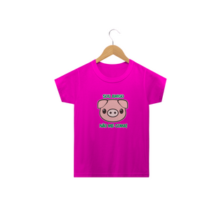 Nome do produtoCamiseta Não me coma - porquinho. Tam: 2 ao 14.