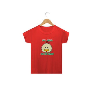 Nome do produtoCamiseta Não me coma - franguinho. Tam: 2 ao 14.