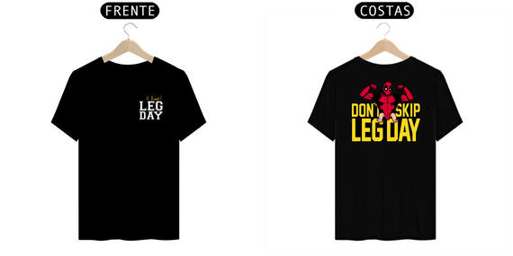 CAMISETA MAROMBA LEG DAY - ESTAMPA NAS COSTAS