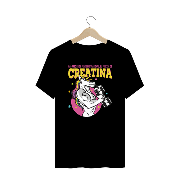 CAMISETA PLUS SIZE MAROMBA PRECISO DE CREATINA