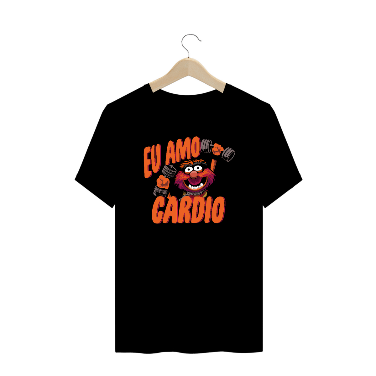 Nome do produto: CAMISETA PLUS SIZE MAROMBA EU AMO CARDIO V1