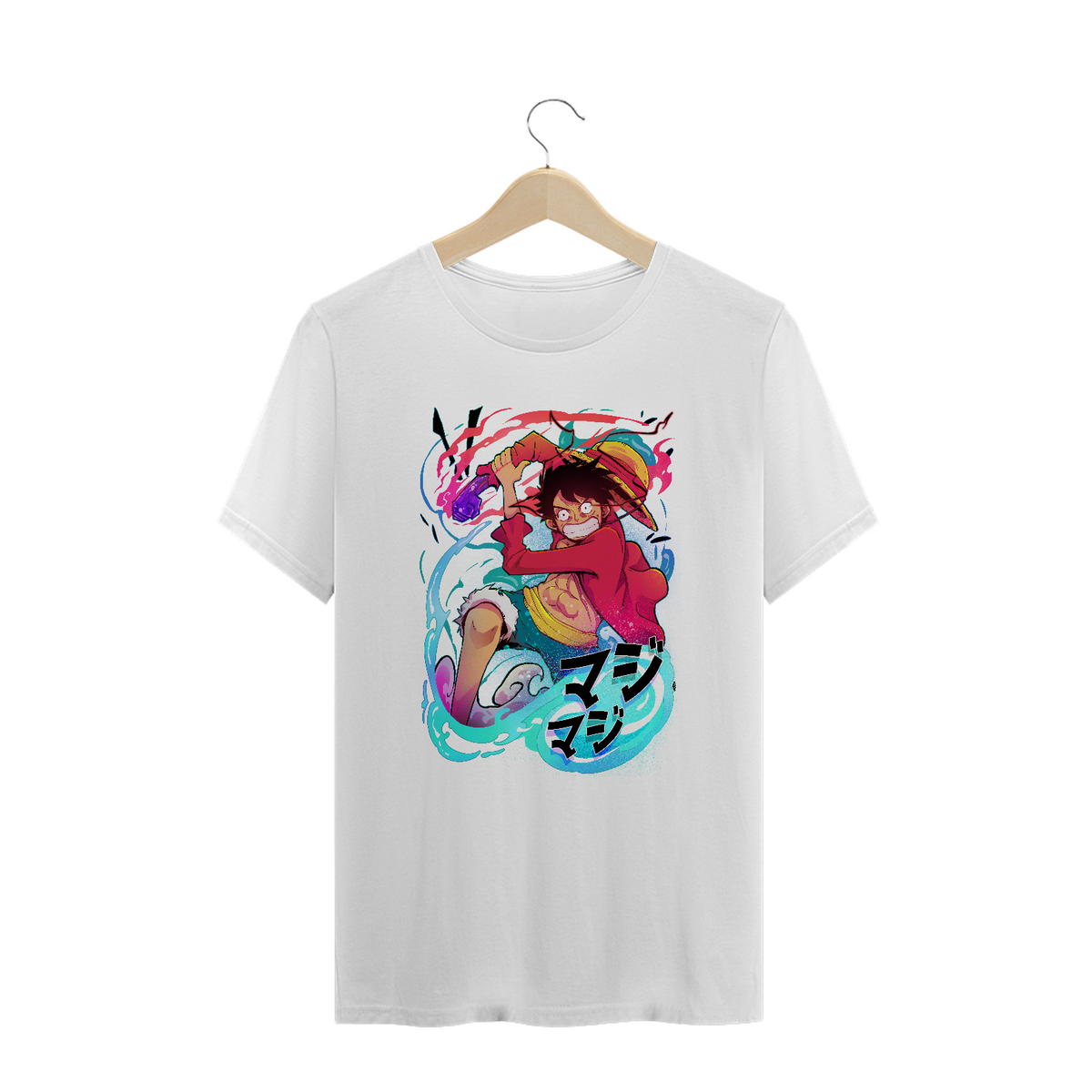 Nome do produtoCamiseta Plus Size Luffy Red Hawk