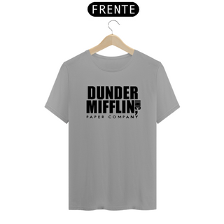 Nome do produtocamiseta dunder mifflin - cinza