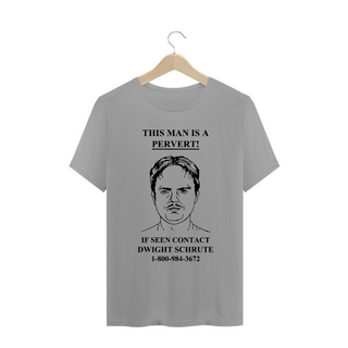 Nome do produtocamiseta - dwight pervert