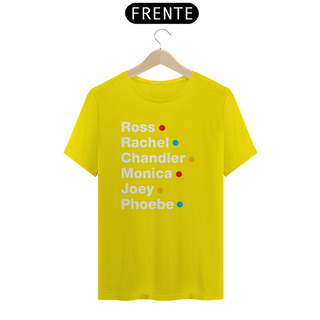 Nome do produtocamiseta friends - nomes - escura