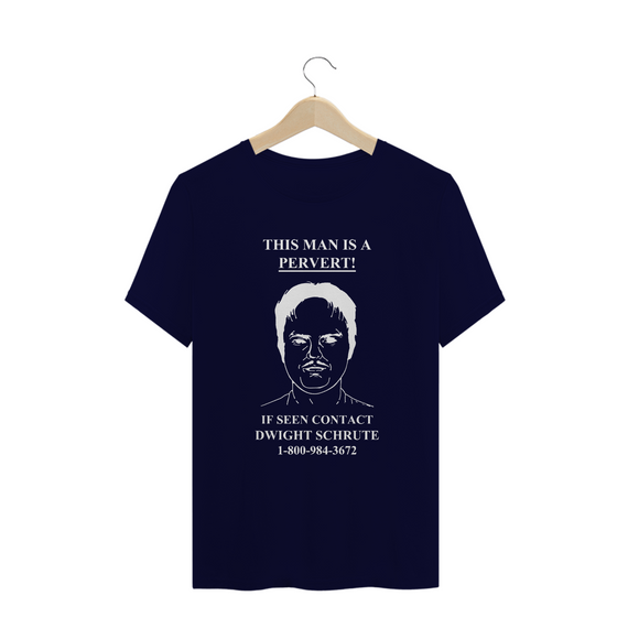 camiseta dwight - pervert (arte branca)