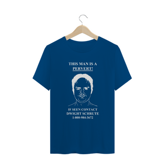 Nome do produtocamiseta dwight - pervert (arte branca)