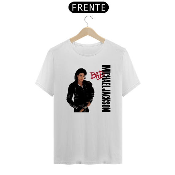 camiseta michael jsckson - bad (branca)