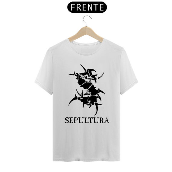 camiseta sepultura - classica - branca