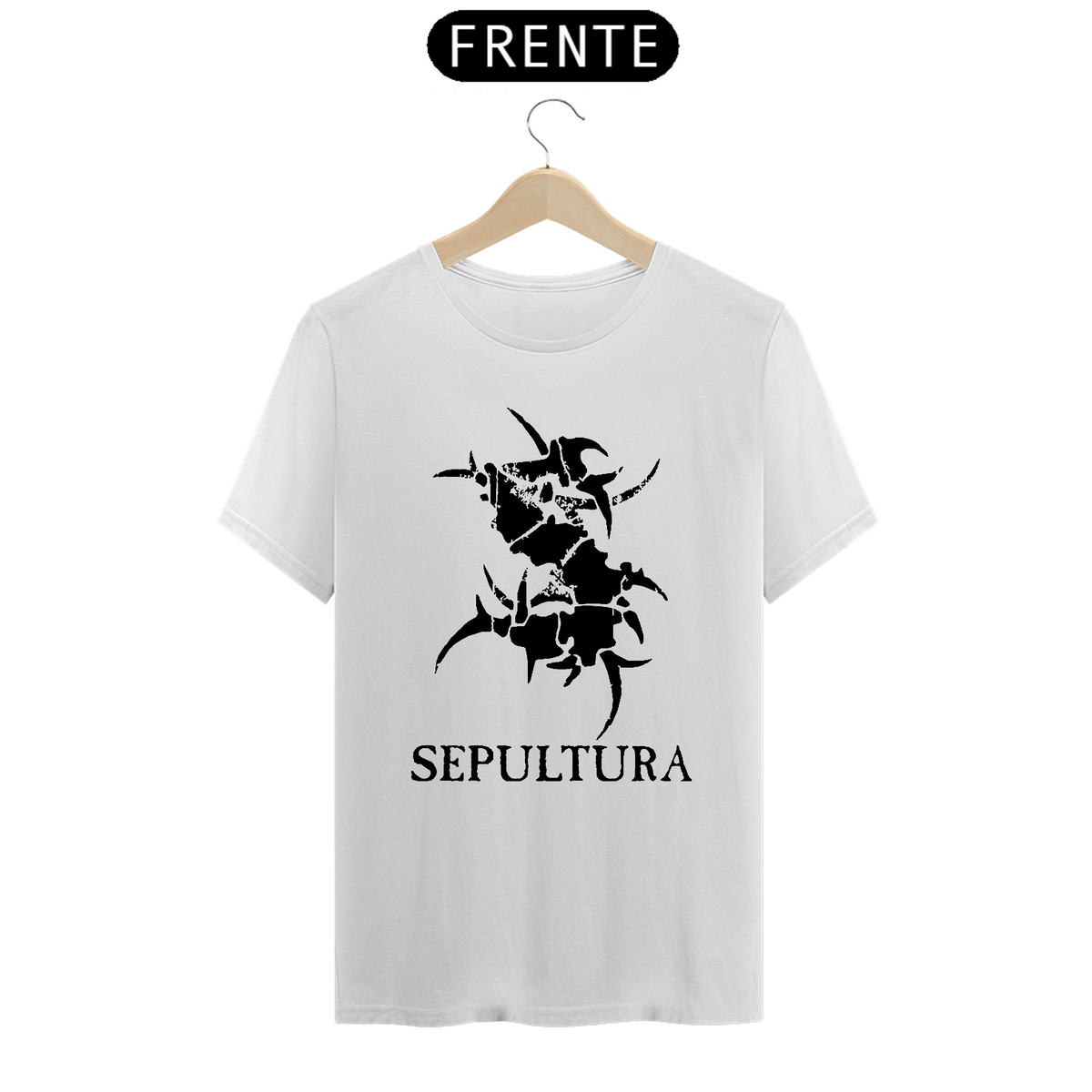 Nome do produto: camiseta sepultura - classica - branca