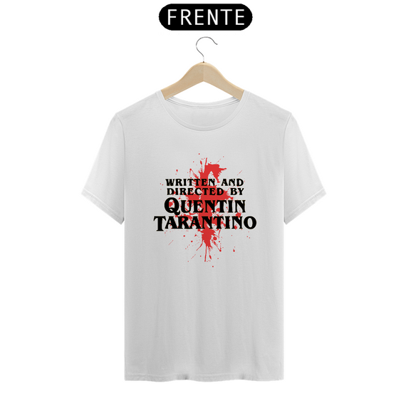 camiseta quentin tarantino - branca