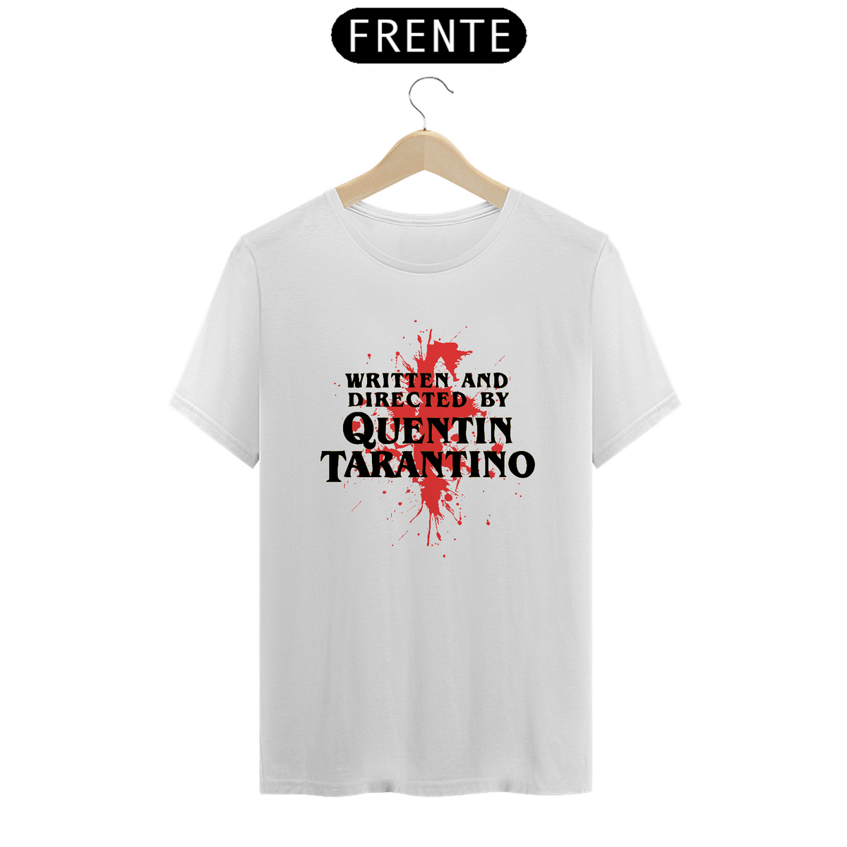 Nome do produto: camiseta quentin tarantino - branca