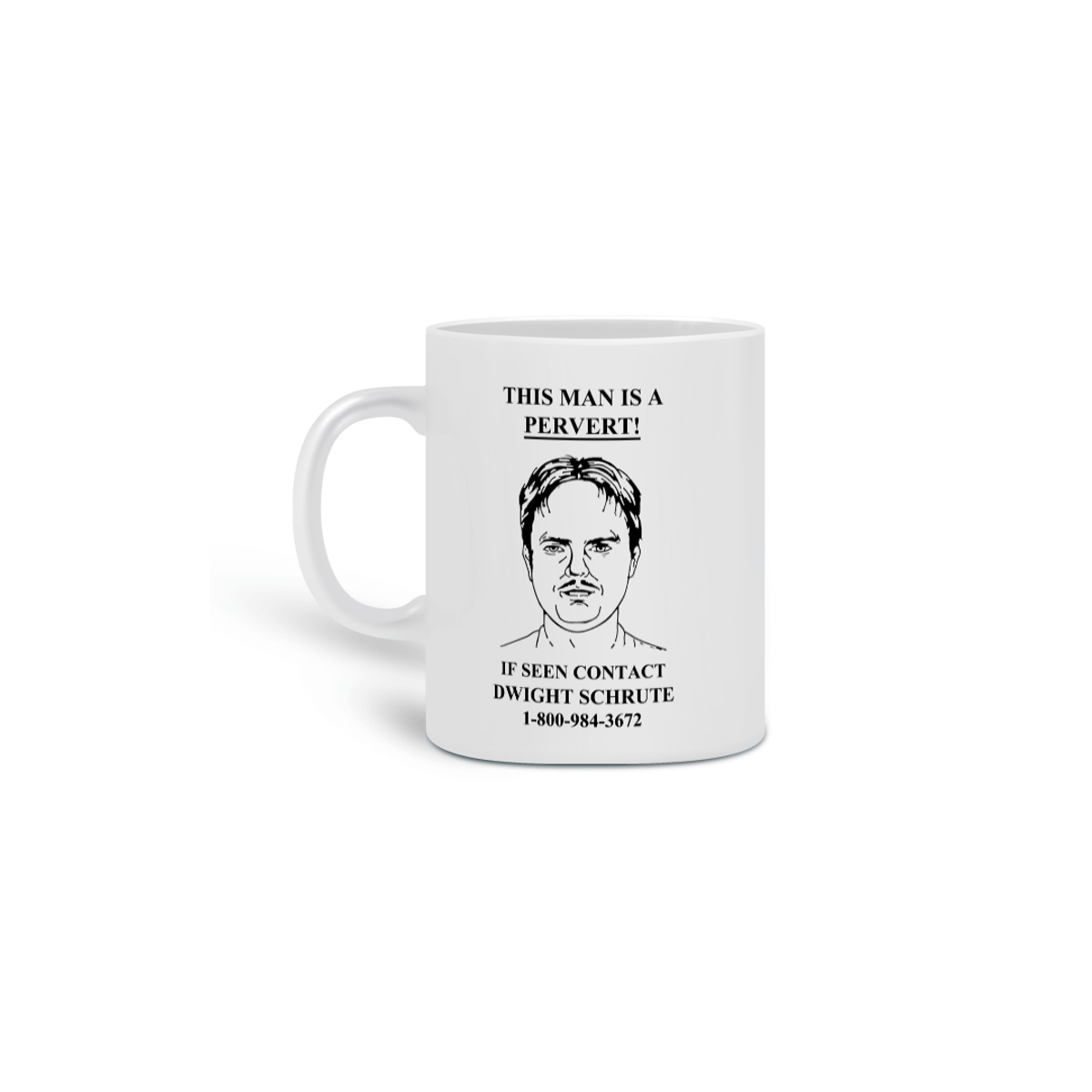 Nome do produto: caneca dwight pervert