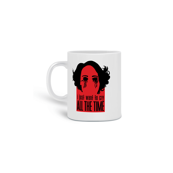 caneca fleabag - cry all the time