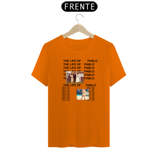 Nome do produtocamiseta life of pablo - kanye west (laranja)