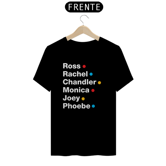 camiseta friends - nomes - escura