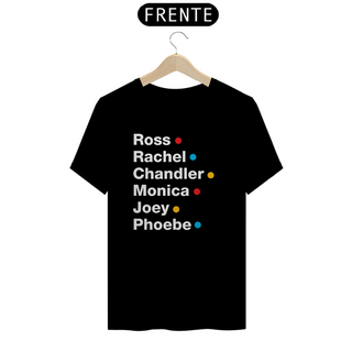 Nome do produtocamiseta friends - nomes - escura