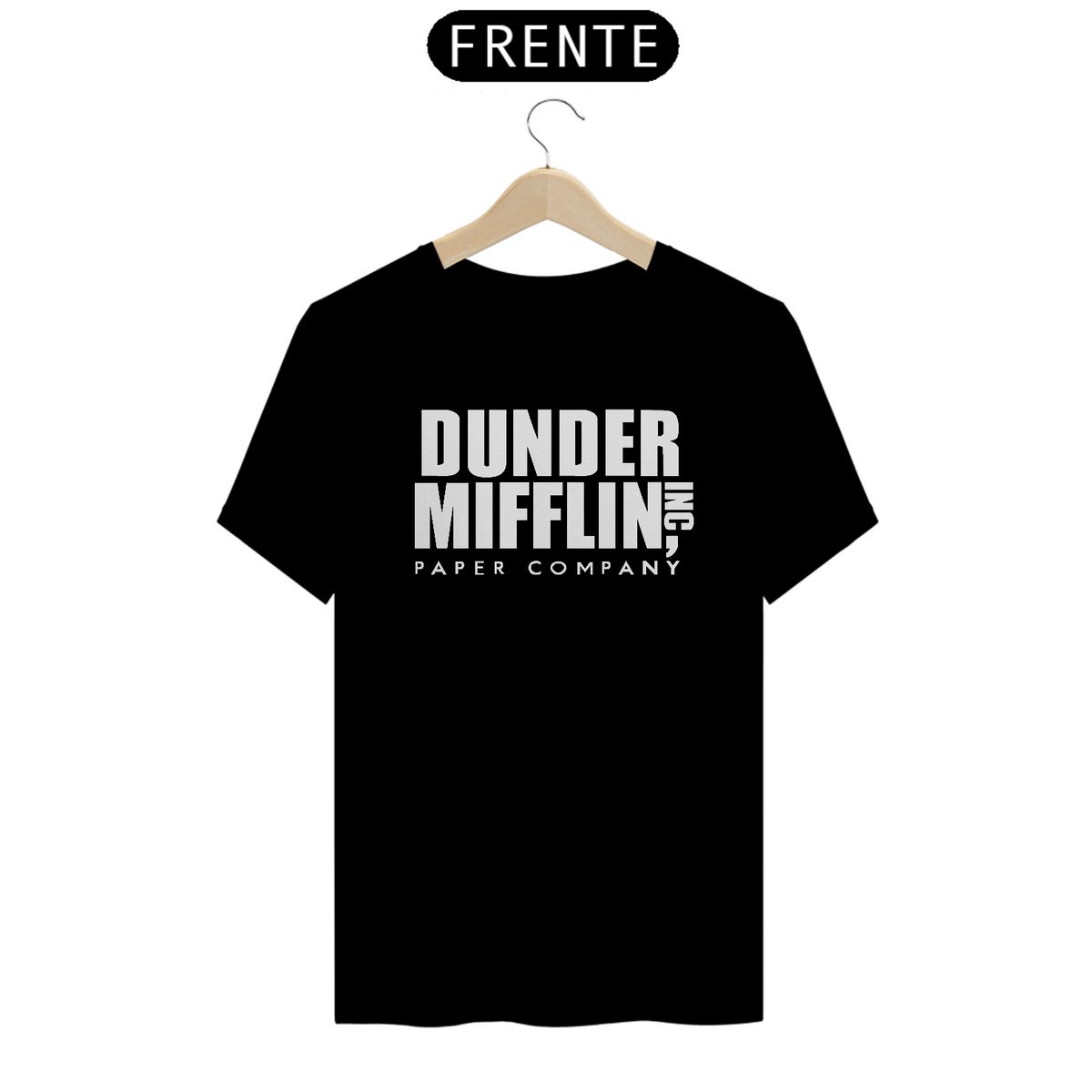 Nome do produto: camiseta dunder mifflin - logo grande