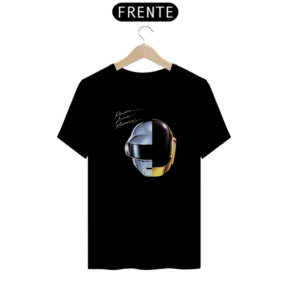 Camiseta daft punk - random access - preta