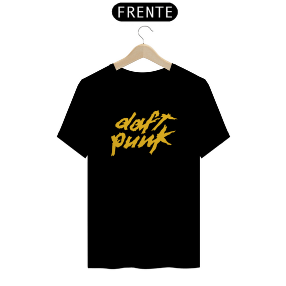 camiseta daft punk classica - dourado