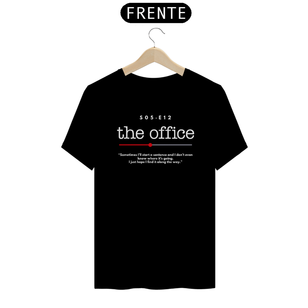 Nome do produto: camiseta the office - momentos - sentence