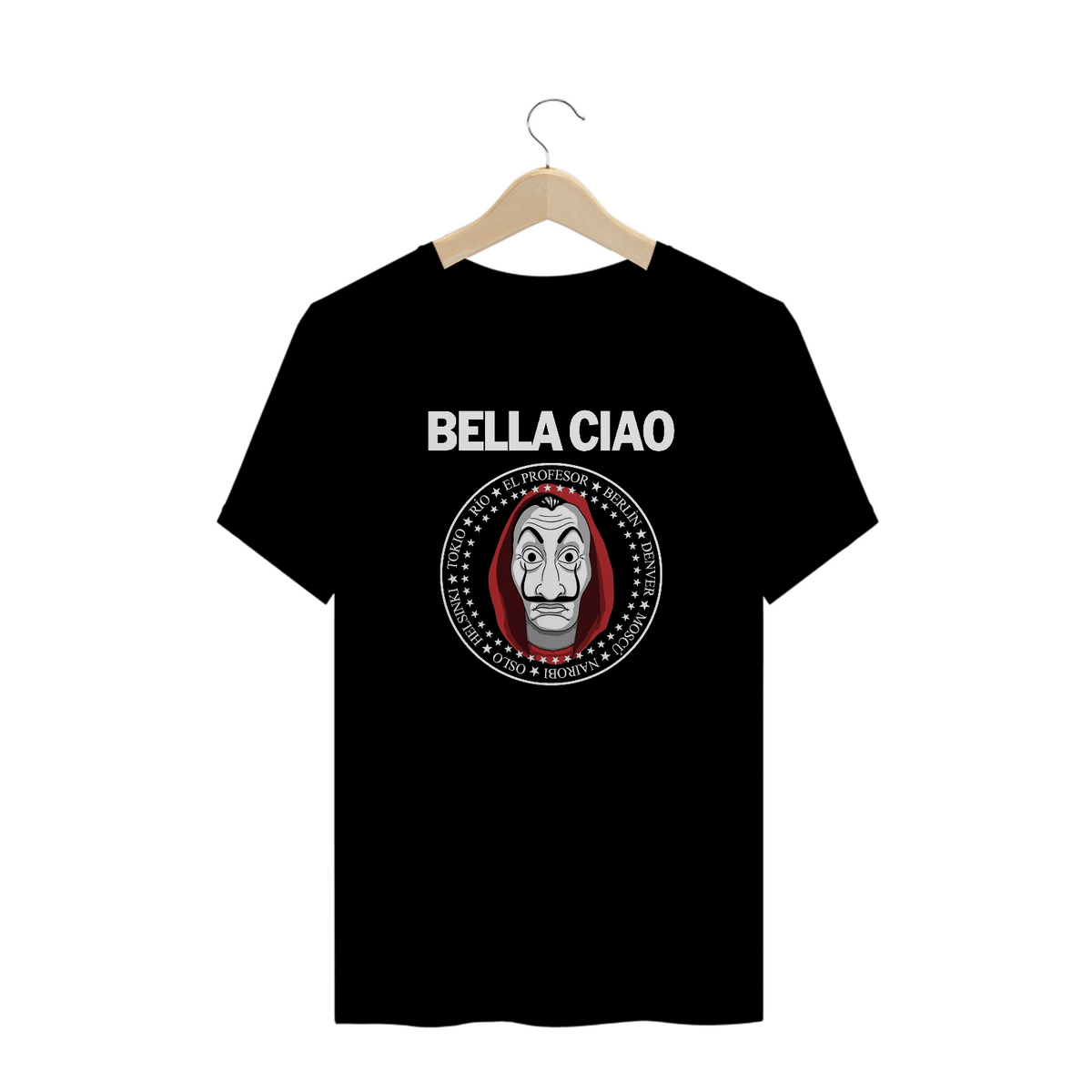 Nome do produto: camiseta la casa de papel - bella ciao