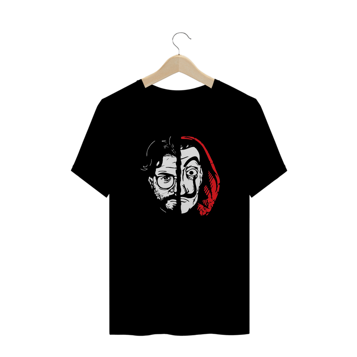 Nome do produto: camiseta la casa de papel - faces