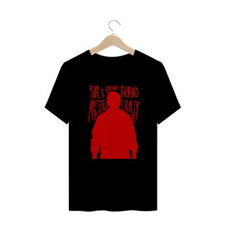 Nome do produtocamiseta stranger things - crazy (red)