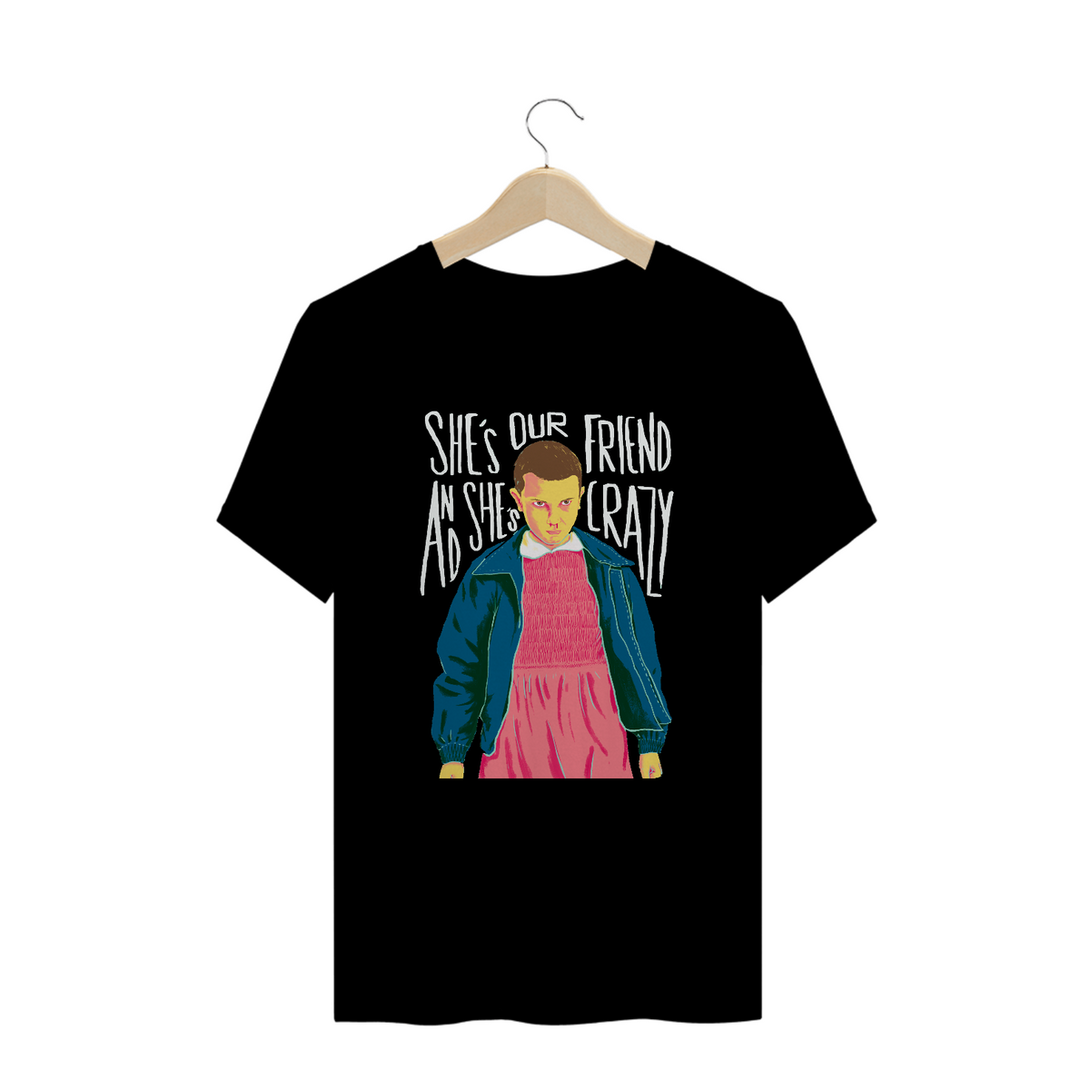 Nome do produto: camiseta stranger things - crazy (colorido)