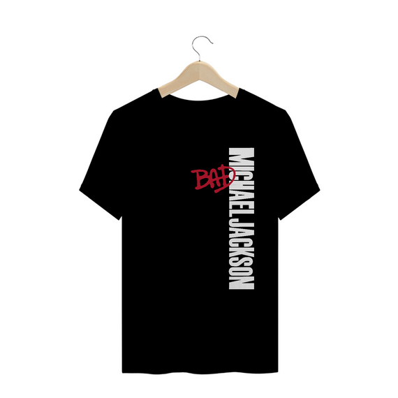 camiseta bad (alternativo) preto - michael jackson