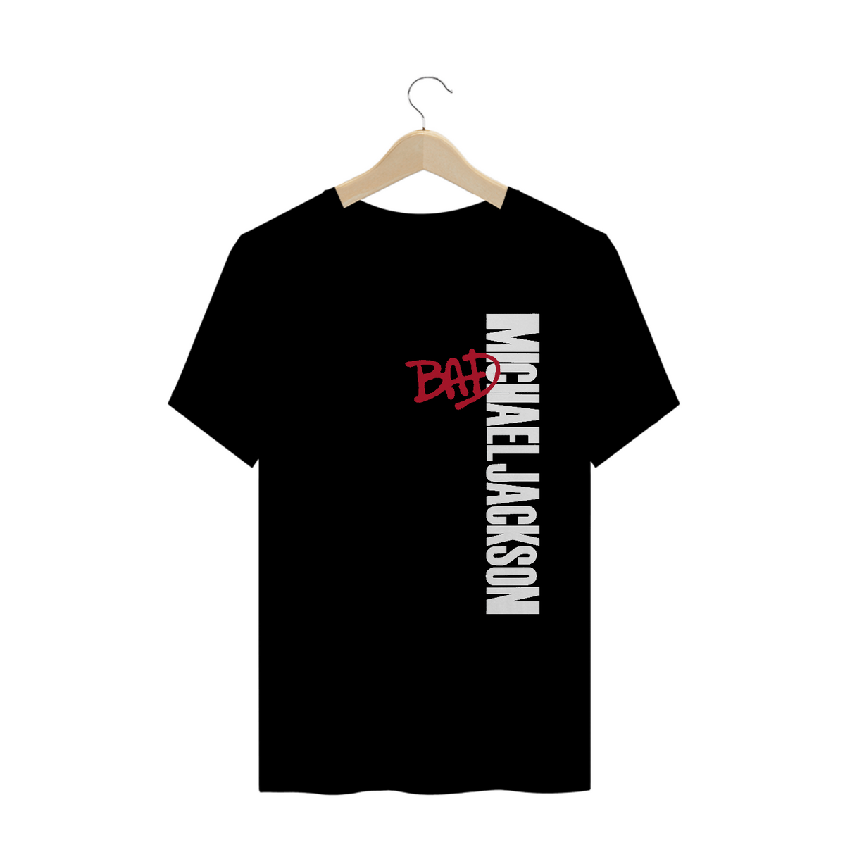 Nome do produto: camiseta bad (alternativo) preto - michael jackson