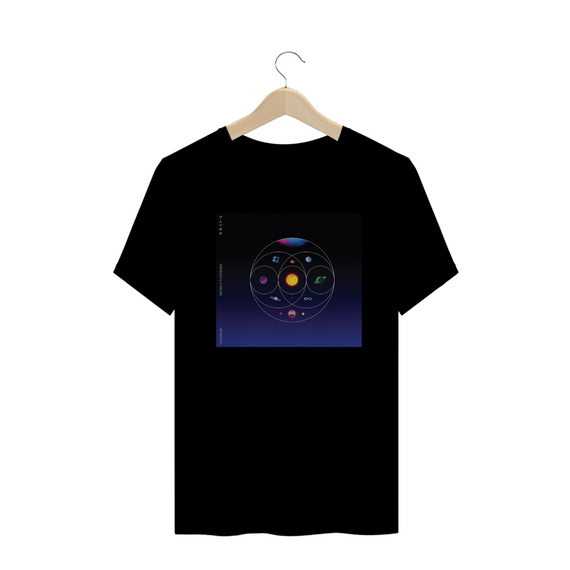 camiseta coldplay - music spheres