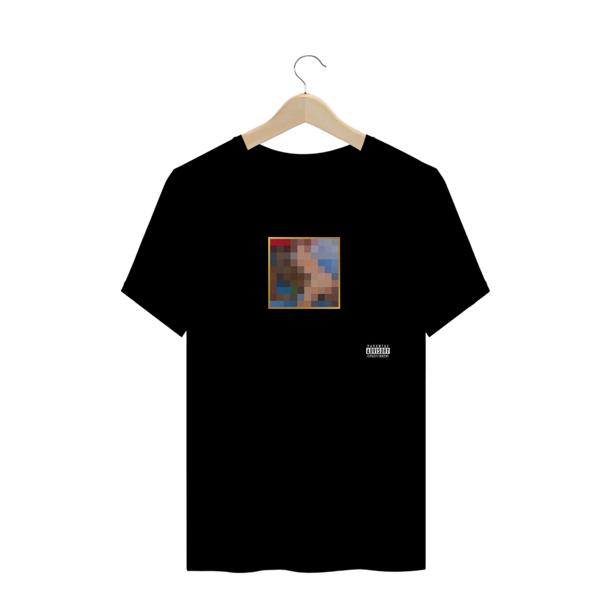 Nome do produto: camiseta kanye west - beautiful dark - censored