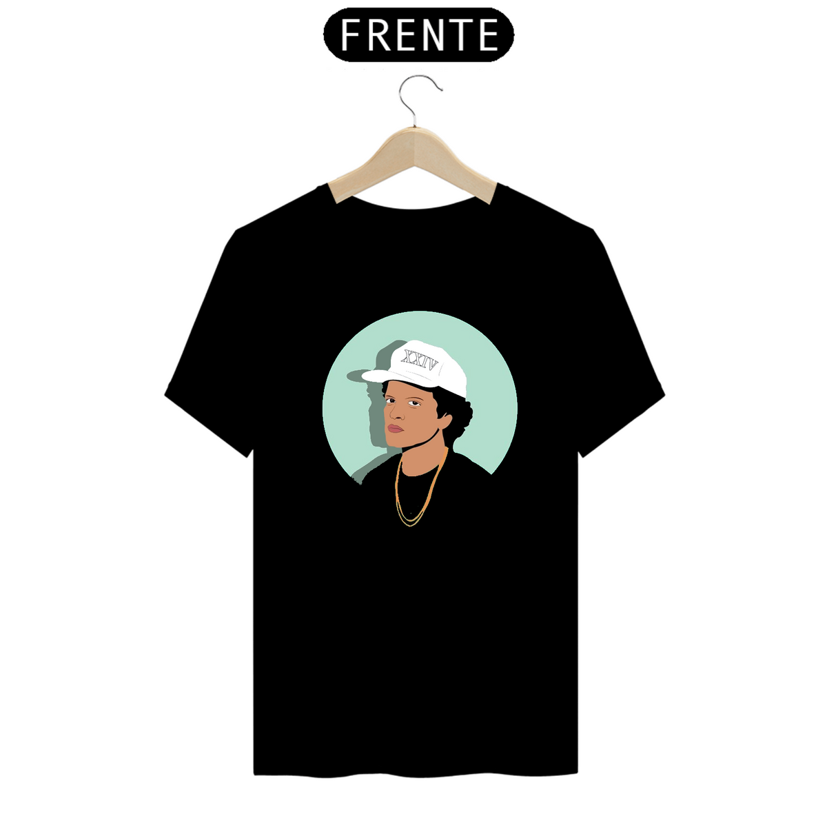 Nome do produto: camiseta bruno mars - preta