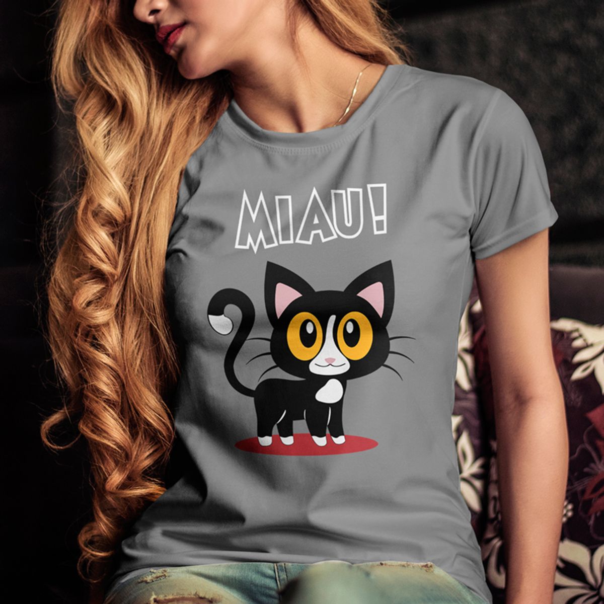 Nome do produto: CAMISETA MIAU!