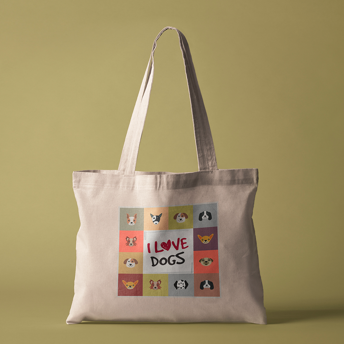 Nome do produto: ECOBAG LOVE DOGS