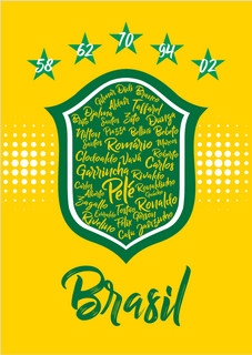 Nome do produtoPOSTER CAMPEÕES BRASIL