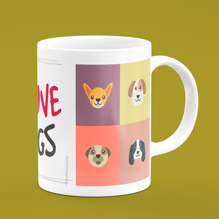 Nome do produtoCANECA LOVE DOGS