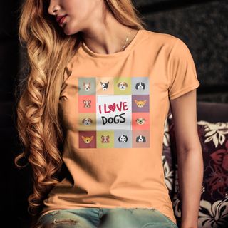 Nome do produtoCAMISETA LOVE DOGS COLORS