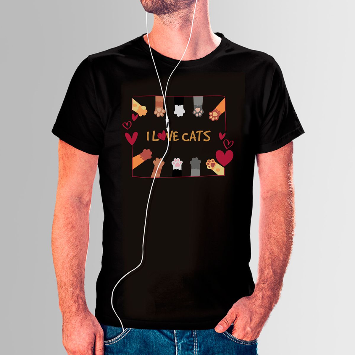 Nome do produto: CAMISETA LOVE CATS