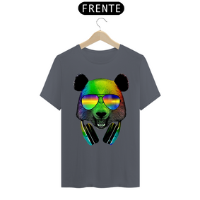 Panda Óculos/Fone T-Shirt Quality