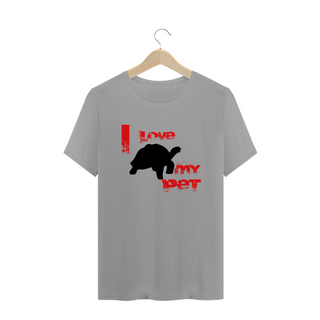 Nome do produtoT-Shirt Quality - I Love My Pet - Tartaruga